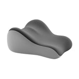 Maxbell Back Pillow for Bed Memory Foam Zip Close Leg Elevate Pillow for Home Dorm Gray