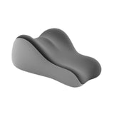 Maxbell Back Pillow for Bed Memory Foam Zip Close Leg Elevate Pillow for Home Dorm Gray