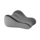 Maxbell Back Pillow for Bed Memory Foam Zip Close Leg Elevate Pillow for Home Dorm Gray