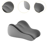 Maxbell Back Pillow for Bed Memory Foam Zip Close Leg Elevate Pillow for Home Dorm Gray