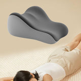 Maxbell Back Pillow for Bed Memory Foam Zip Close Leg Elevate Pillow for Home Dorm Gray