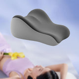Maxbell Back Pillow for Bed Memory Foam Zip Close Leg Elevate Pillow for Home Dorm Gray