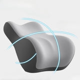 Maxbell Back Pillow for Bed Memory Foam Zip Close Leg Elevate Pillow for Home Dorm Gray