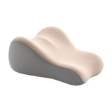 Maxbell Back Pillow for Bed Memory Foam Zip Close Leg Elevate Pillow for Home Dorm White