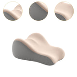 Maxbell Back Pillow for Bed Memory Foam Zip Close Leg Elevate Pillow for Home Dorm White