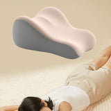 Maxbell Back Pillow for Bed Memory Foam Zip Close Leg Elevate Pillow for Home Dorm White