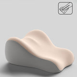 Maxbell Back Pillow for Bed Memory Foam Zip Close Leg Elevate Pillow for Home Dorm White