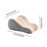 Maxbell Back Pillow for Bed Memory Foam Zip Close Leg Elevate Pillow for Home Dorm White