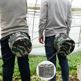 Maxbell Gardening Hip Cushion Stool Wearable Farming Stool for Backyard Home Picnics Height 17cm