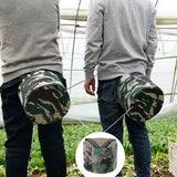 Maxbell Gardening Hip Cushion Stool Wearable Farming Stool for Backyard Home Picnics Height 17cm