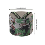 Maxbell Gardening Hip Cushion Stool Wearable Farming Stool for Backyard Home Picnics Height 24cm