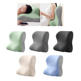 Maxbell Lumbar Back Support Cushion Face Down Pillow for Beds Household Office Chair Green