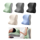Maxbell Lumbar Back Support Cushion Face Down Pillow for Beds Household Office Chair Green