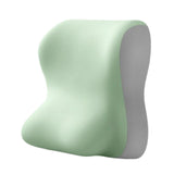 Maxbell Lumbar Back Support Cushion Face Down Pillow for Beds Household Office Chair Green
