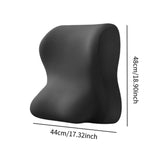 Maxbell Lumbar Back Support Cushion Face Down Pillow for Beds Household Office Chair Black