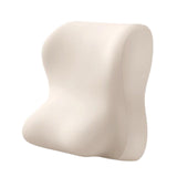 Maxbell Lumbar Back Support Cushion Face Down Pillow for Beds Household Office Chair White