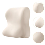 Maxbell Lumbar Back Support Cushion Face Down Pillow for Beds Household Office Chair White