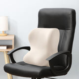 Maxbell Lumbar Back Support Cushion Face Down Pillow for Beds Household Office Chair White