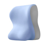 Maxbell Lumbar Back Support Cushion Face Down Pillow for Beds Household Office Chair Blue