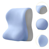 Maxbell Lumbar Back Support Cushion Face Down Pillow for Beds Household Office Chair Blue