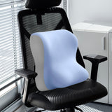 Maxbell Lumbar Back Support Cushion Face Down Pillow for Beds Household Office Chair Blue