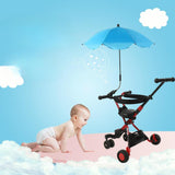 Maxbell Stroller Parasol Sun Protection Clamp on Umbrella for Traveling Outdoor blue