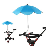 Maxbell Stroller Parasol Sun Protection Clamp on Umbrella for Traveling Outdoor blue