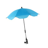 Maxbell Stroller Parasol Sun Protection Clamp on Umbrella for Traveling Outdoor blue