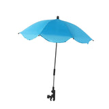 Maxbell Stroller Parasol Sun Protection Clamp on Umbrella for Traveling Outdoor blue