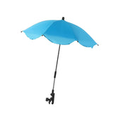 Maxbell Stroller Parasol Sun Protection Clamp on Umbrella for Traveling Outdoor blue