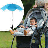 Maxbell Stroller Parasol Sun Protection Clamp on Umbrella for Traveling Outdoor blue