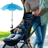 Maxbell Stroller Parasol Sun Protection Clamp on Umbrella for Traveling Outdoor blue