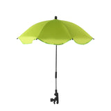 Maxbell Stroller Parasol Sun Protection Clamp on Umbrella for Traveling Outdoor green