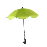 Maxbell Stroller Parasol Sun Protection Clamp on Umbrella for Traveling Outdoor green