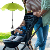 Maxbell Stroller Parasol Sun Protection Clamp on Umbrella for Traveling Outdoor green