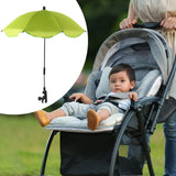 Maxbell Stroller Parasol Sun Protection Clamp on Umbrella for Traveling Outdoor green