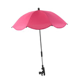 Maxbell Stroller Parasol Sun Protection Clamp on Umbrella for Traveling Outdoor red