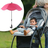 Maxbell Stroller Parasol Sun Protection Clamp on Umbrella for Traveling Outdoor red