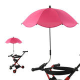 Maxbell Stroller Parasol Sun Protection Clamp on Umbrella for Traveling Outdoor red