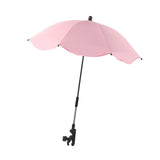 Maxbell Stroller Parasol Sun Protection Clamp on Umbrella for Traveling Outdoor pink