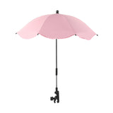 Maxbell Stroller Parasol Sun Protection Clamp on Umbrella for Traveling Outdoor pink