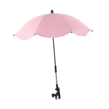 Maxbell Stroller Parasol Sun Protection Clamp on Umbrella for Traveling Outdoor pink