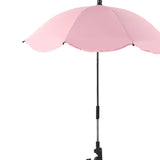 Maxbell Stroller Parasol Sun Protection Clamp on Umbrella for Traveling Outdoor pink