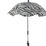 Maxbell Stroller Parasol Sun Protection Clamp on Umbrella for Traveling Outdoor black white