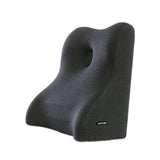 Maxbell Memory Foam Cushion Portable Lumbar Back Support Cushion for Sofas Beds Home Dark Gray