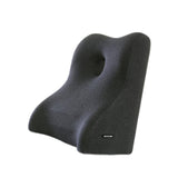 Maxbell Memory Foam Cushion Portable Lumbar Back Support Cushion for Sofas Beds Home Dark Gray