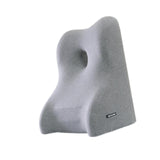 Maxbell Memory Foam Cushion Portable Lumbar Back Support Cushion for Sofas Beds Home Light Gray