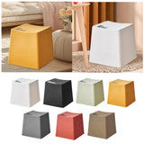 Maxbell Bathroom Stool Non Slip Foot Rest Step Stool for Living Room Office Playroom White