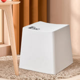 Maxbell Bathroom Stool Non Slip Foot Rest Step Stool for Living Room Office Playroom White