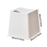 Maxbell Bathroom Stool Non Slip Foot Rest Step Stool for Living Room Office Playroom White